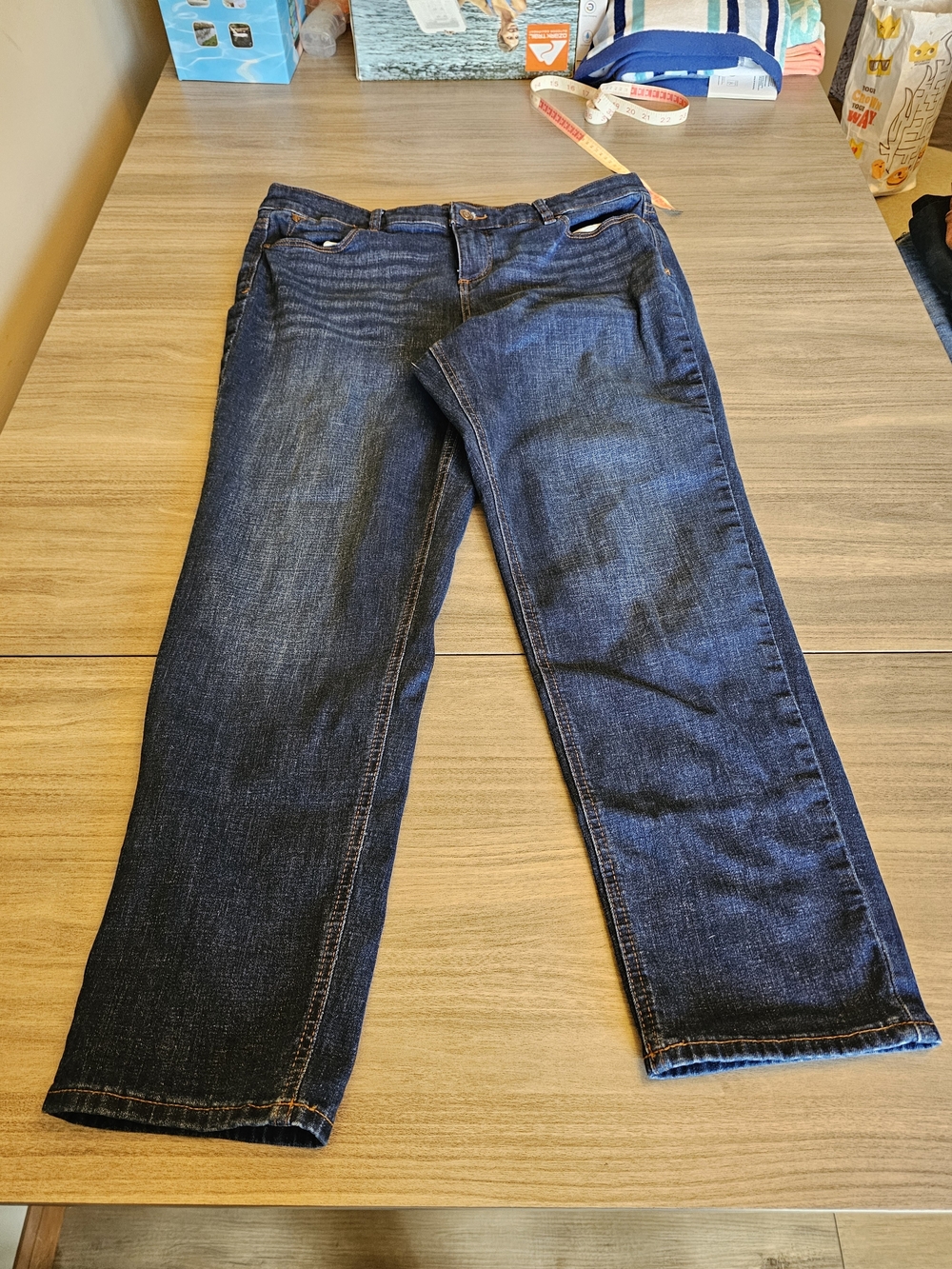 Talbots navy blue jeans size 14P